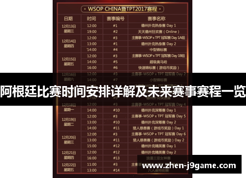 阿根廷比赛时间安排详解及未来赛事赛程一览 阿根廷比赛时间安排详解及未来赛事赛程一览